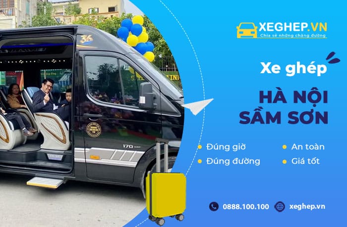 Xe ghép Hà Nội đi Sầm Sơn uy tín và giá tốt tại xeghep.vn